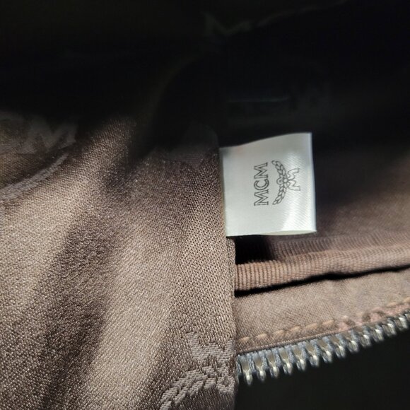 MCM Black Leather Briefcase w/COA (Strap Not Included) - Picture 12 of 13